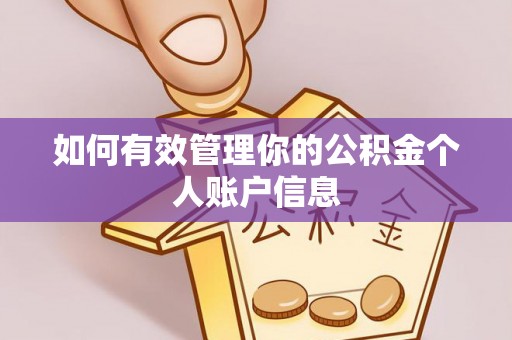 观山湖如何有效管理你的公积金个人账户信息